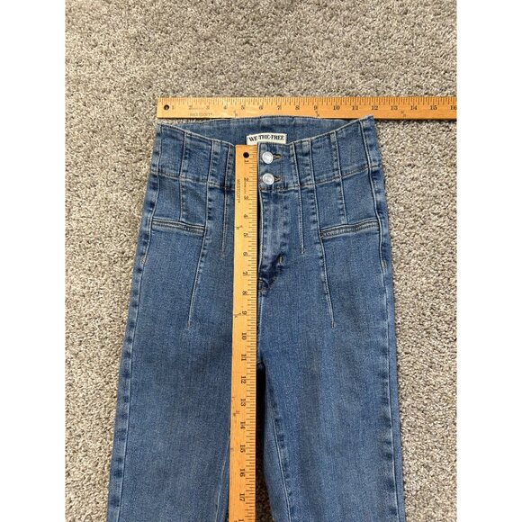 Free People x We The Free Women's 26 Jayde Flare in Sunburst Blue - Picture 9 of 12